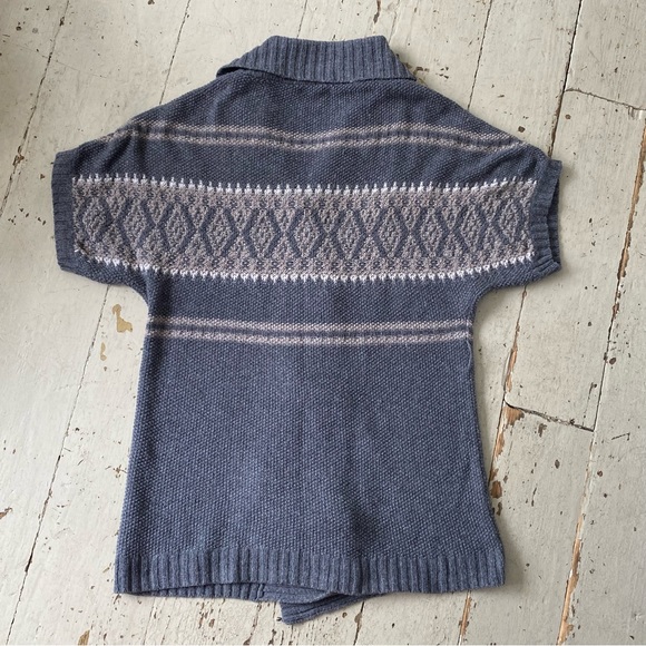 Gap Fair Isle Open Wrap Cardigan Sweater - Picture 9 of 11